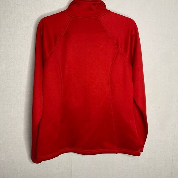 Vintage The North Face Womens Large Fleece Full Zip Jacket High Neck‎ Red Y2K - Picture 7 of 10